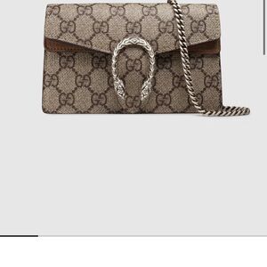 Gucci Beige and Silver Clutch